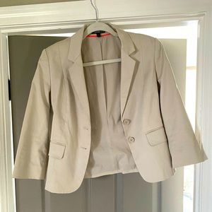 Khaki colored blazer